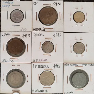 LOTE de MONEDAS VARIOS PAÍSES Y ALBUM
