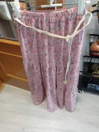 Falda larga floral verano