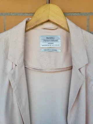 Chaqueta Blazer Rosa Talla M Bershka