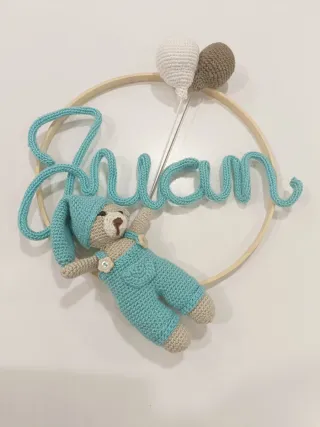 Aro madera nombre personalizado