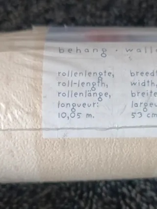 1 rotolo di carta da parati Esta per bambini beige a righe