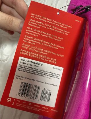 Riñonera Nike Rosa Transparente