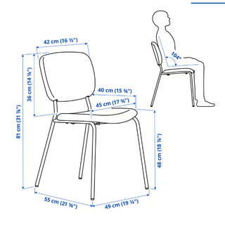 Silla VIHALS verde/grisáceo