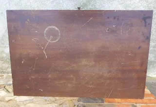 Mesita auxiliar madera y metal