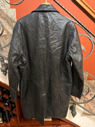 Giacca trench vera pelle morbida  qualità vintage