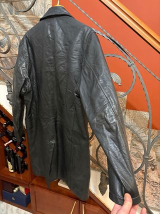 Giacca trench vera pelle morbida  qualità vintage