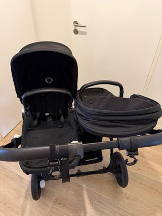 Bugaboo Donkey 5 Silla Gemelar Full Negra