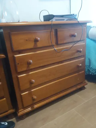 Conjunto Muebles Habitación: Cómoda, Armario y Mes