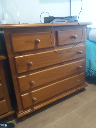 Conjunto Muebles Habitación: Cómoda, Armario y Mes