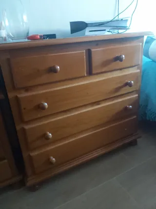 Conjunto Muebles Habitación: Cómoda, Armario y Mes