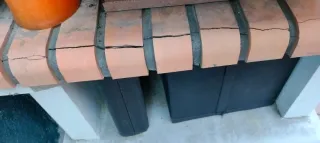 Barbacoa de obra piedra y metal