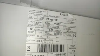 Frigorífico Fagor Acero Inoxidable