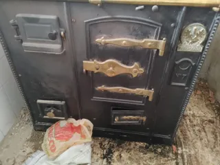 Cocina de leña antigua