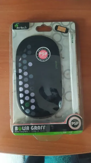 Custodia Dertech nera per PSP + cinturino