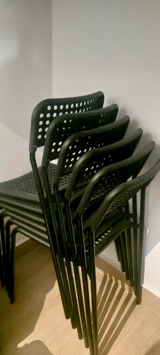 Silla ADDE IKEA Negra