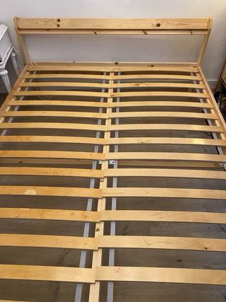 Cama 2 Plazas Ikea con colchón, 6 meses de uso