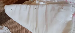 Juego de sábana y almohada cochecito/cuna.