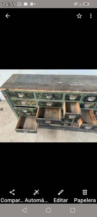 Mueble vintage Industrial con Pátina, espectacular