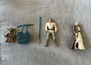 X-Wing Star Wars + Figure di Luke + Yoda + Obi-wan