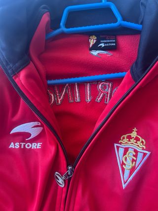 Chándal Sporting Gijón Astore Rojo/Negro