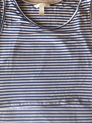 Camiseta tirantes Lactancia H&M Rayas Talla L