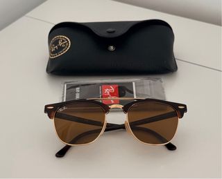 Gafas de sol Ray-Ban Clubmaster Marrón/Dorado