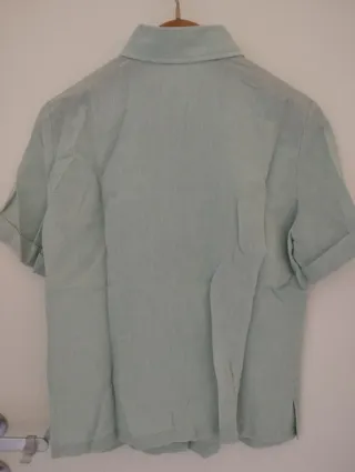 Camicia donna manica corta tg 44 cotone lino