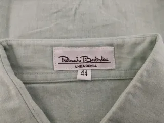 Camicia donna manica corta tg 44 cotone lino