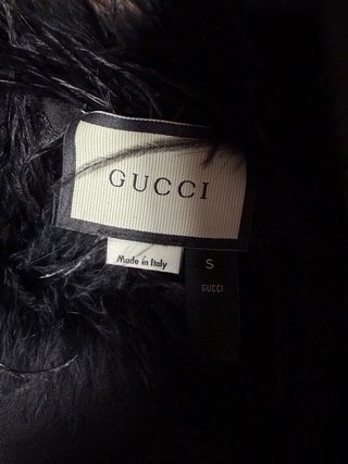 Vestido Gucci Negro Plumas Strapless Talla XS