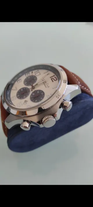 Reloj Massimo Dutti Cronógrafo Marrón/Plata