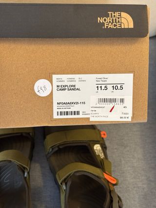 The North Face Sandali Olive Green Orange