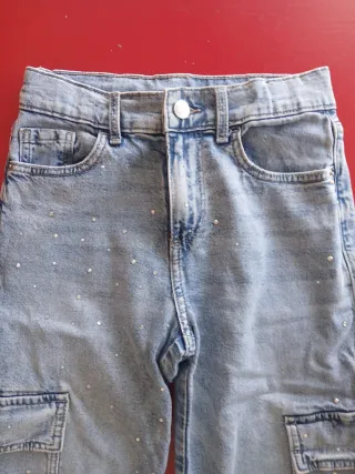 Vaqueros niña con brillos H&M