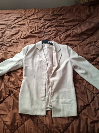 Chaqueta de traje beige