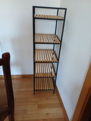 Estantería auxiliar metal y madera