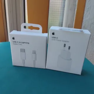 Apple Cargador USB-C 20W y Cable USB-C a Lightning
