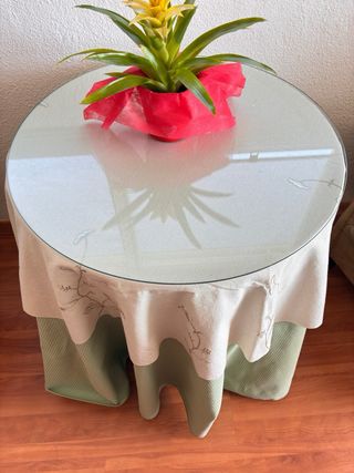 Mesa camilla 70cm con brasero y faldilla