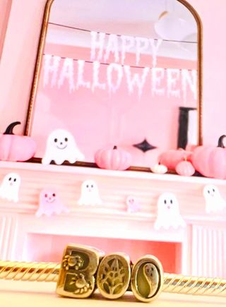 Pandora Charm BOO Halloween Araña Telaraña Fantasm