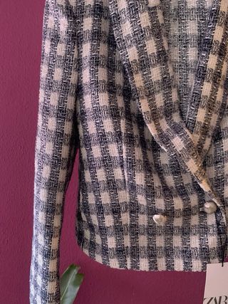 Blazer Zara Cuadros Talla XS