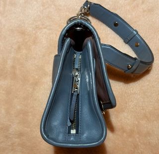 Bolso de hombro Karl Lagerfeld plata y rosa