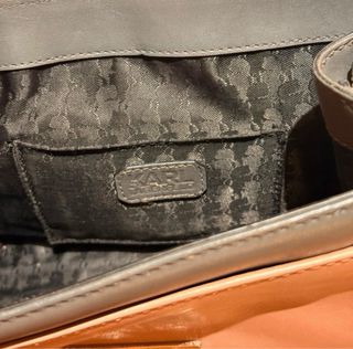 Bolso de hombro Karl Lagerfeld plata y rosa