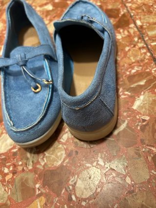 Zapatos planos azules n39