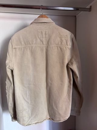 Chaqueta Zara Beige Desgastada