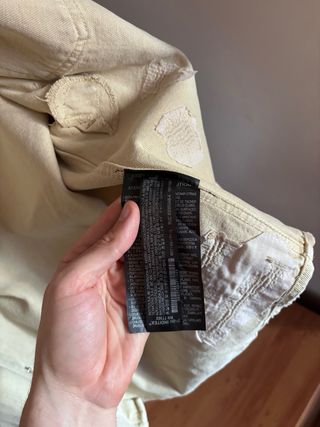 Chaqueta Zara Beige Desgastada