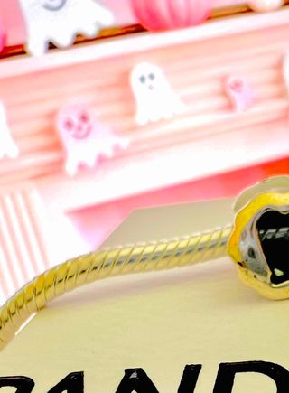 Pandora Charm Fantasma Halloween Dorado