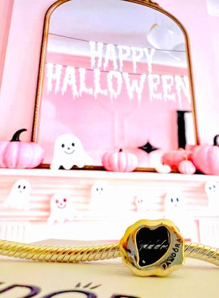Pandora Charm Fantasma Halloween Dorado
