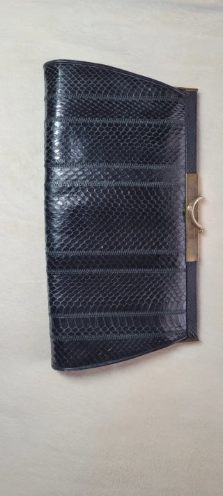 Borsa vera pelle nera