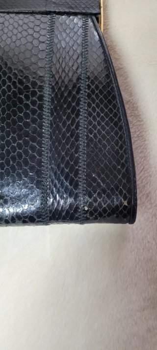 Borsa vera pelle nera