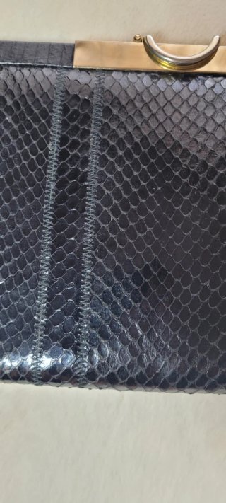 Borsa vera pelle nera