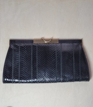 Borsa vera pelle nera