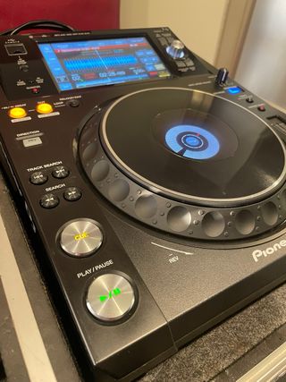 2 Platos DJ Pioneer XDJ-1000MK2 Negro + decksavers